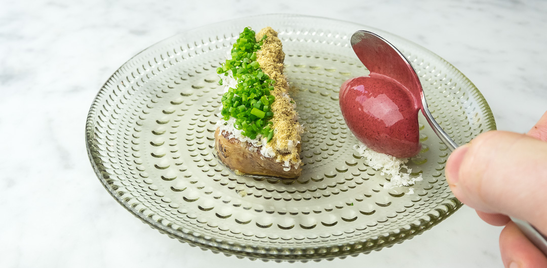 Photography FG Food Labs Rotterdam eendenlever balsamico kers ijs
